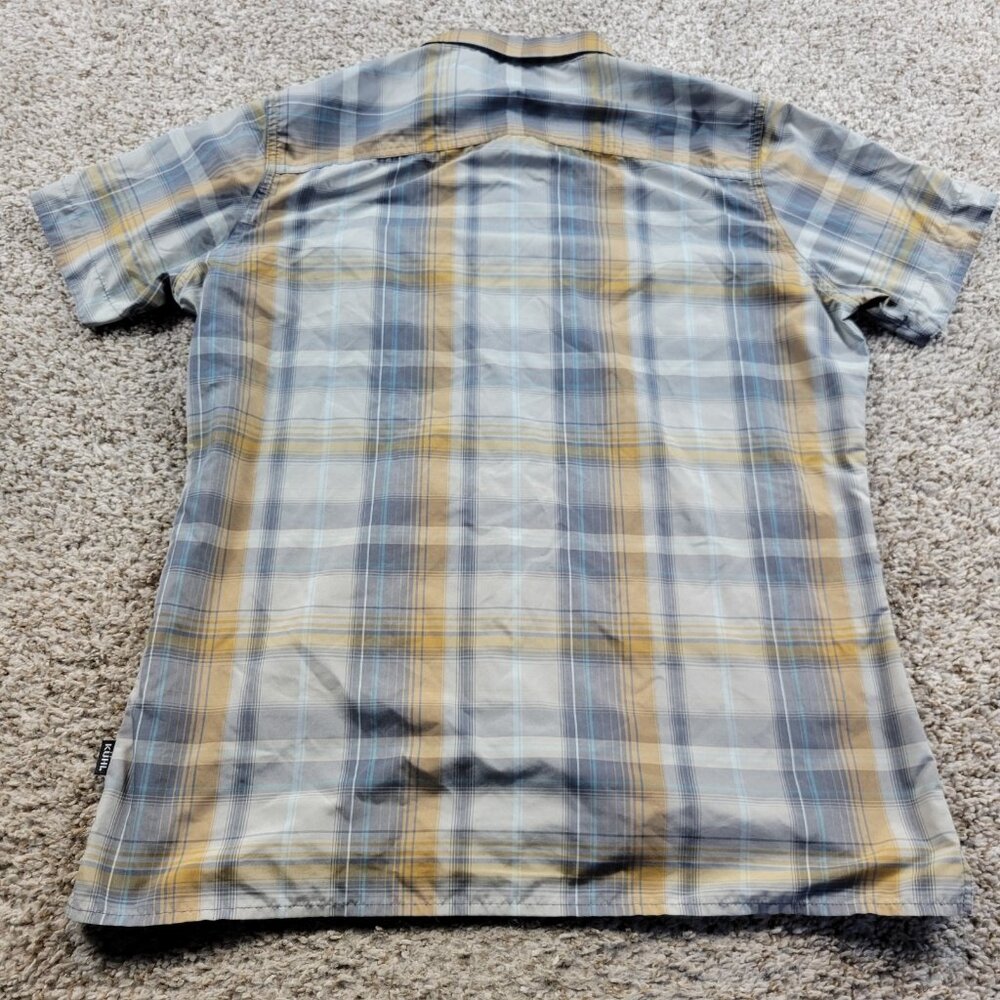 Kuhl Shirt Men’s Small Plaid Short Sleeve Hiking Button Up - Picture 6 of 8